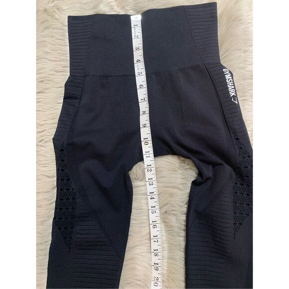 Gymshark Women's Perforated Performance Seamless Leggings Black Size XS - Picture 8 of 10